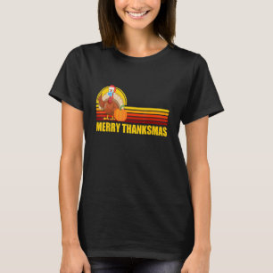 Turkiet Santa Merry Thanksmas jul Thanksgiin T Shirt