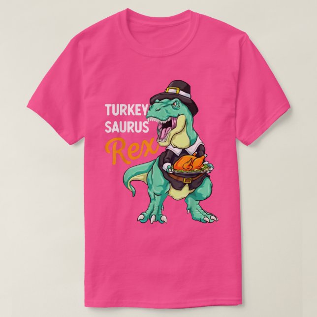 Turkiet Saurus ReTee Dinosaur Thanksgiving T Re Shirt (Design framsida)