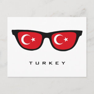 Turkiet Shades anpassningsbar text och färg vykort