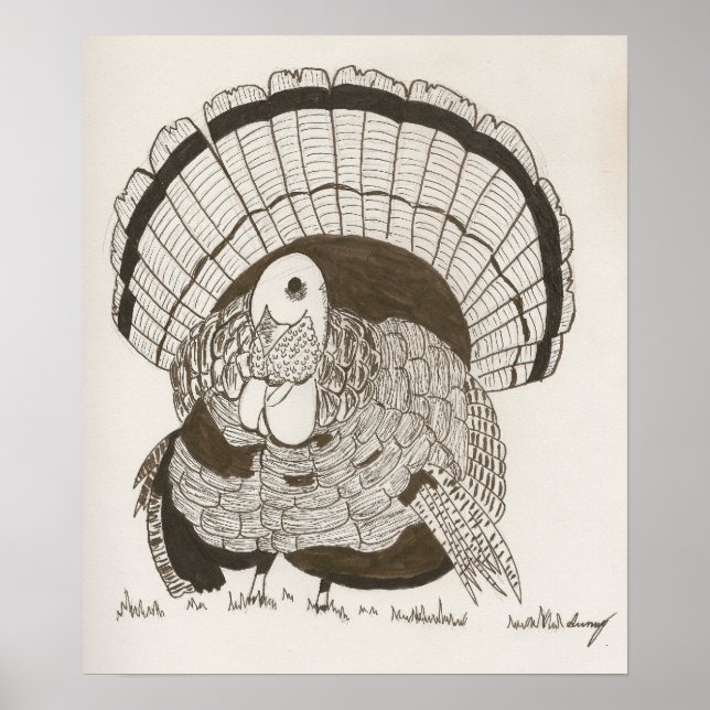 Turkiet Sketch Poster (Framsidan)