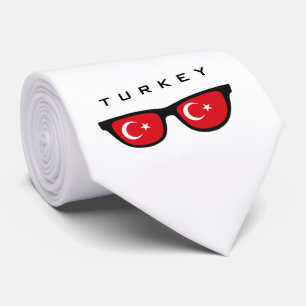 Turkiet skuggar den beställnings- text- & färgtien slips