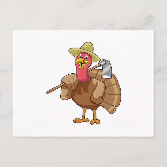 Turkiet som bonde vykort (Framsida)