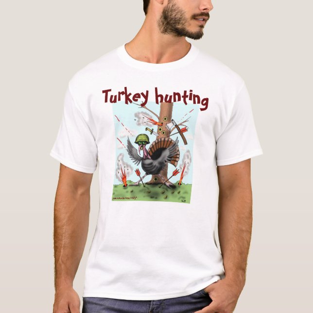 Turkiet som jagar den roliga t shirt (Framsida)