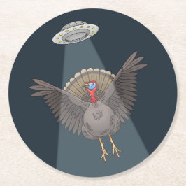 Turkiet Sparat av Utomjordingar Underlägg Papper Rund