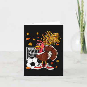 Turkiet spelar fotboll Thanksgiving Player Coach F Kort
