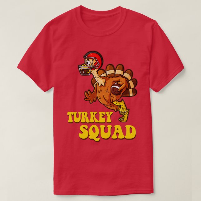 Turkiet Squad, lustig kalkon-thanksgiving T Shirt (Design framsida)