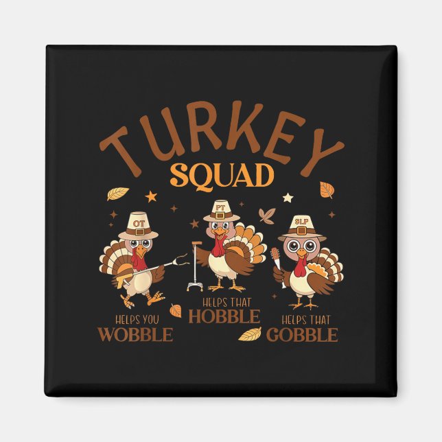 Turkiet Squad Ot Pt Slp Arbetsterapi Tack Magnet (Framsidan)