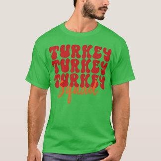 Turkiet Squadhanksgiving Familj retro T Shirt
