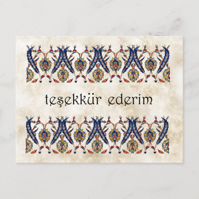 TURKIET - Tack Vykort (Framsida)