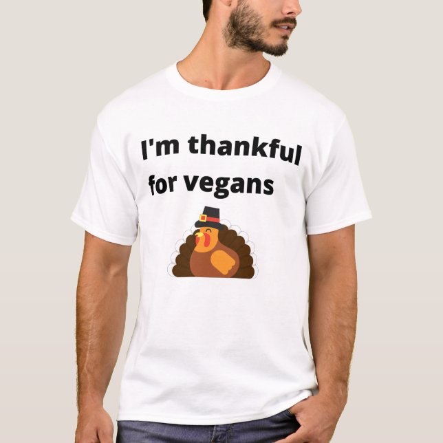 Turkiet tacksamt för Vegans T Shirt (Framsida)