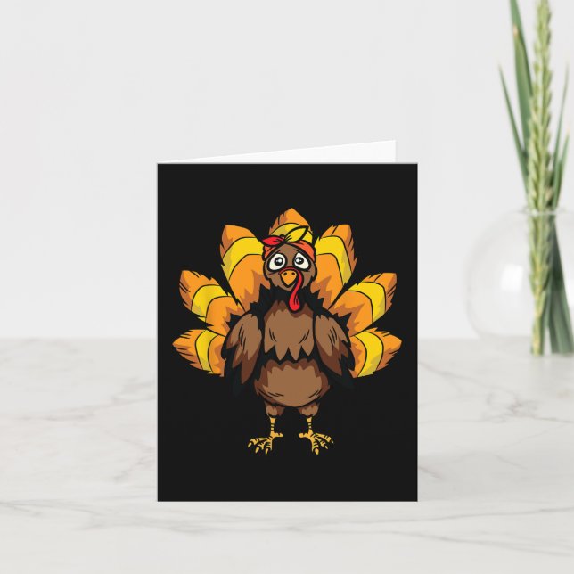 Turkiet - Thanksgiving dag för utmatningsfall höst Kort (Framsida)