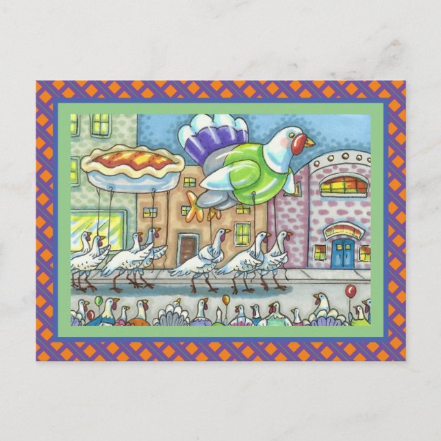 TURKIET THANKSGIVING DAY PARAD, HELIUM BALLOONS VYKORT (Framsida)