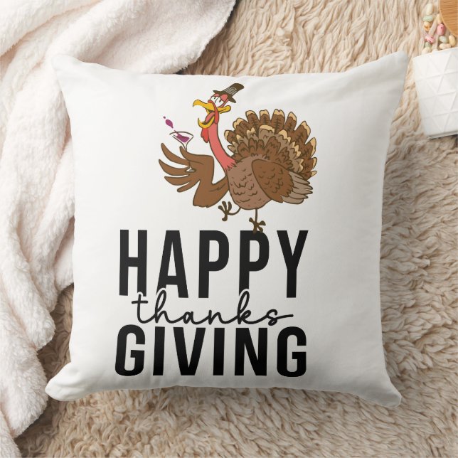 Turkiet Thanksgiving Dekorativ kudde (Filt)