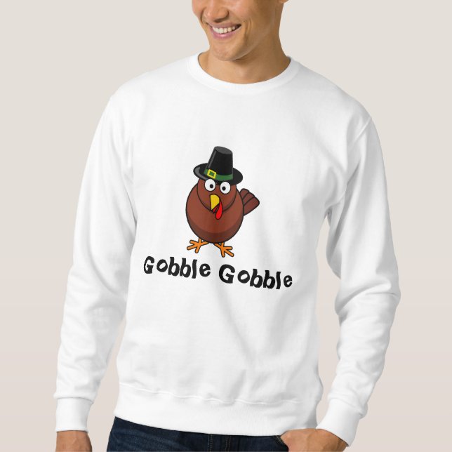 Turkiet thanksgiving, kluckandekluckande sweatshirt (Framsida)