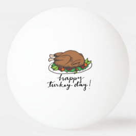 Turkiet Thanksgiving Ping Pong Boll