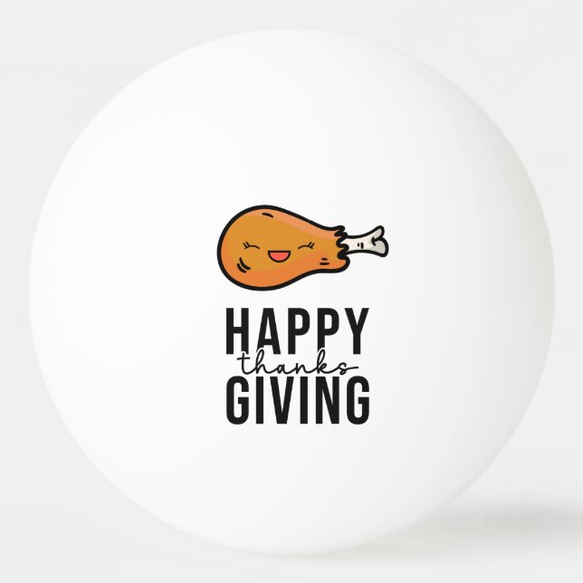 Turkiet Thanksgiving Ping Pong Boll (Framsidan)