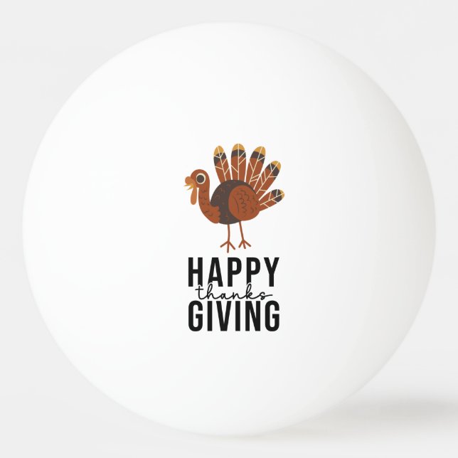 Turkiet Thanksgiving Ping Pong Boll (Framsidan)