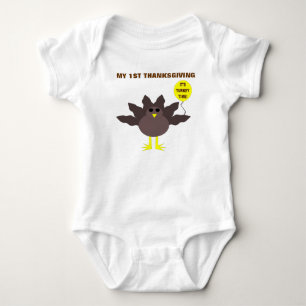 Turkiet Time My 1st Thanksgiving Anpassningsbar Tee Shirt