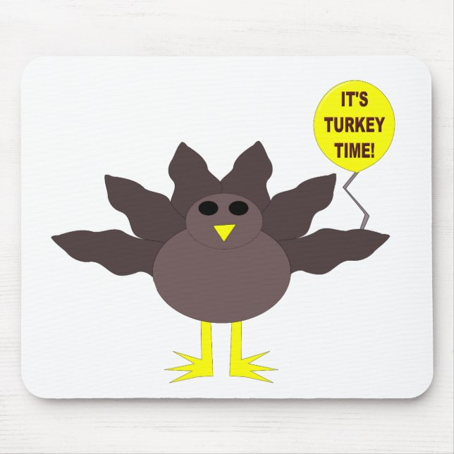 Turkiet Time Thanksgiving Mousepad Musmatta (Framsidan)