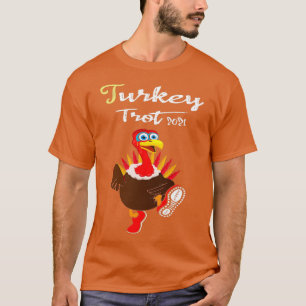 Turkiet Trot 2021 Funny Thanksgiving Running T Shirt