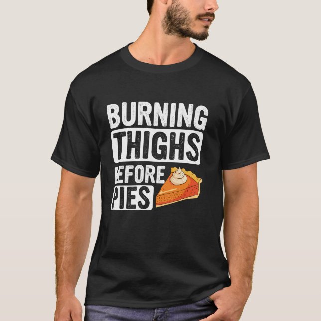 Turkiet Trot Burning Thighs before Paj Thanksgiven T Shirt (Framsida)