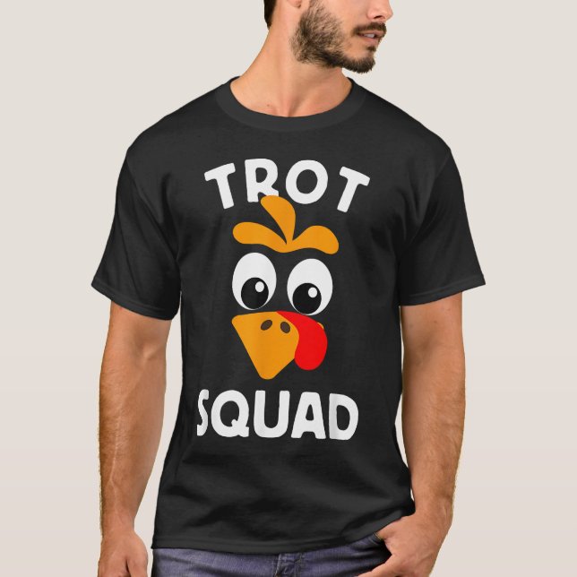 Turkiet Trot Squad Running Apparel T Shirt (Framsida)