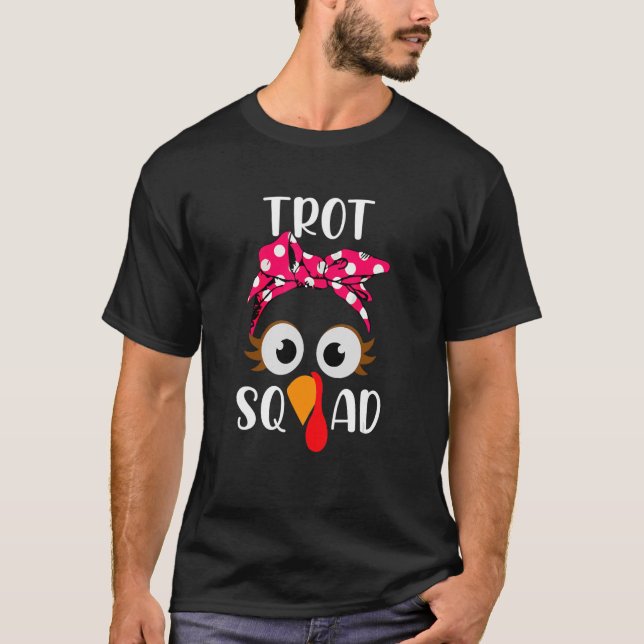 Turkiet Trot Squad Running Apparel T Shirt (Framsida)