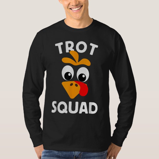 Turkiet Trot Squad Running Apparel T Shirt (Framsida)