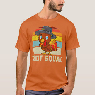 Turkiet Trot Squad Thanksgiving Springa Costume Ma T Shirt
