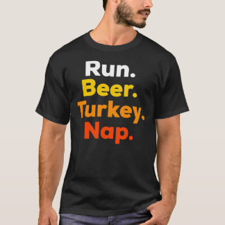 Turkiet Trot Tshirt - Lustigt Thanksgiving Tävling T Shirt