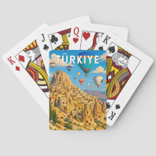 Turkiet Turkiet Illustration Resa Konst Vintage Casinokort