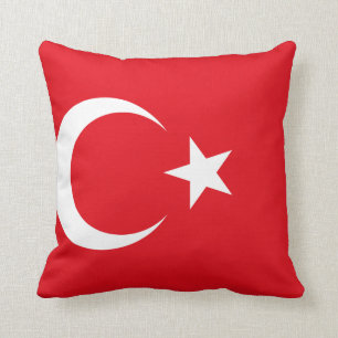 Turkiet (turkiska) Flagga Kudde