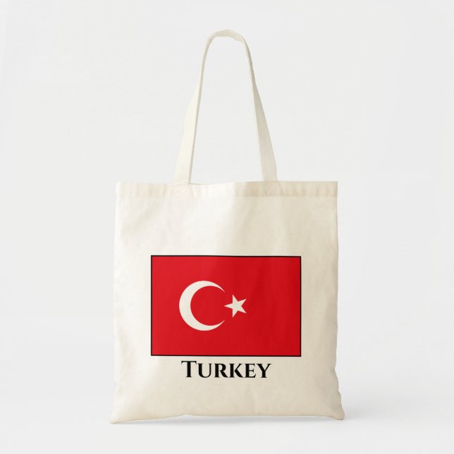 Turkiet (turkiska) Flagga Tygkasse (Framsidan)