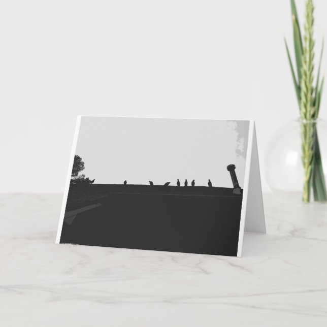 Turkiet Vculture Silhouette, kort (Framsida)