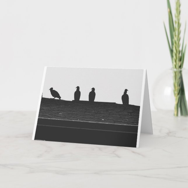 Turkiet Vculture Silhouette, kort (Framsida)