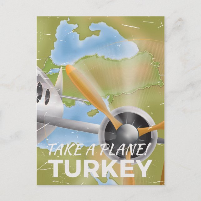Turkiet vintage resemotiv vykort (Framsida)