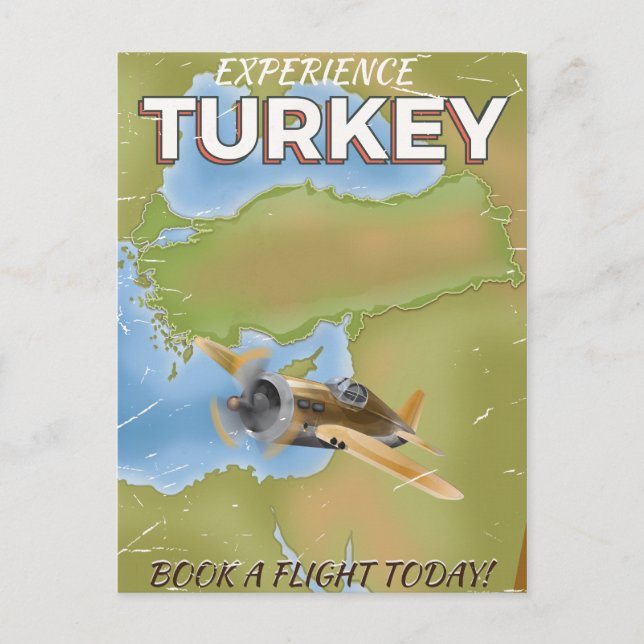 Turkiet vintage resemotiv vykort (Framsida)