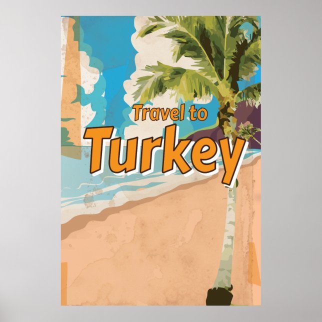 Turkiet Vintage Semester Affisch (Framsidan)