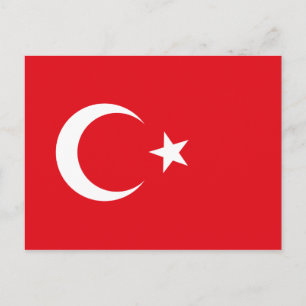 Turkiet-vykort för Flagga Vykort