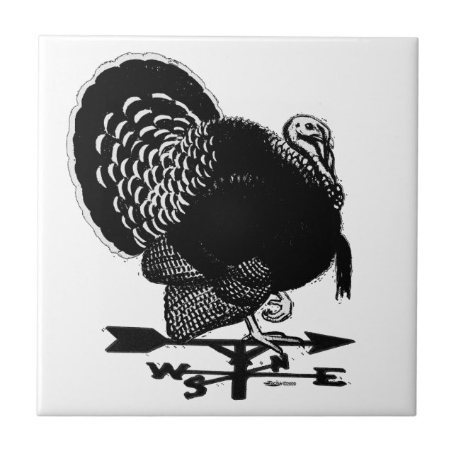 Turkiet Weathervane Kakelplatta (Framsidan)