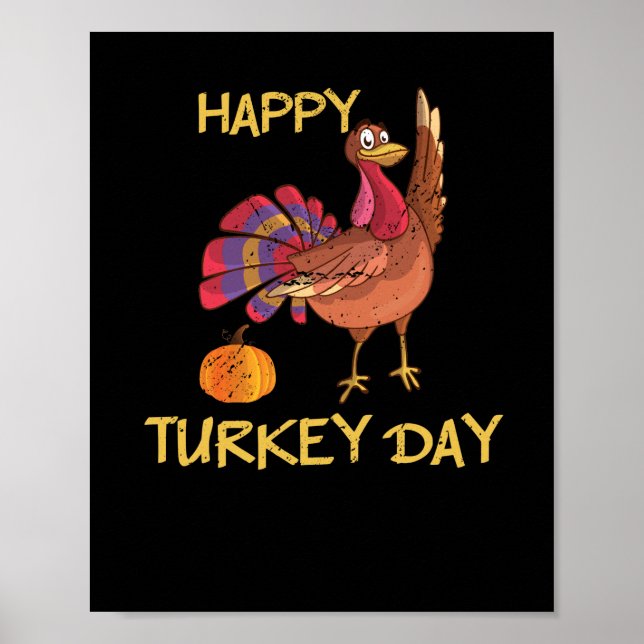 Turkiets dag i lycklig, den ädla Thanksgivingen Tu Poster (Framsidan)