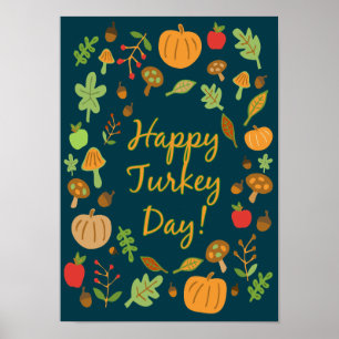 Turkiets dag i lycklig! poster