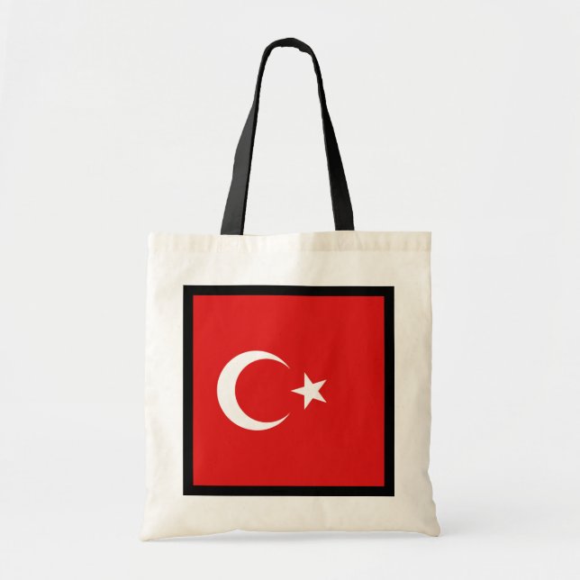 Turkiets Flagga Bag Tygkasse (Framsidan)