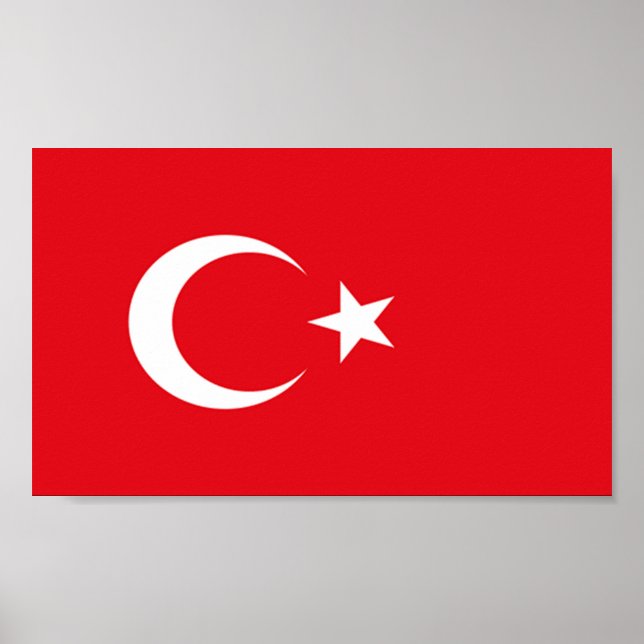 Turkiets flagga poster (Framsidan)