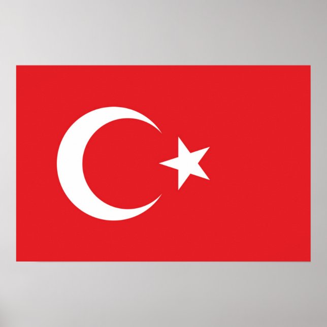 Turkiets flagga poster (Framsidan)