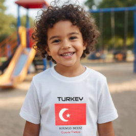 Turkiets flagga t shirt