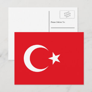 Turkiets Flagga, Turkiets Flagga Vykort
