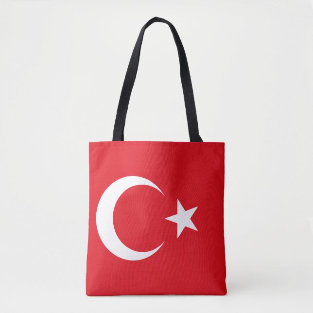 Turkiets flagga tygkasse (Framsida)