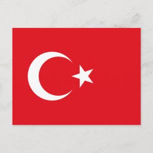 Turkiets flagga vykort