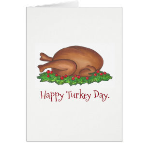Turkiets Happy thanksgiving-dag, middagspapper Hälsningskort